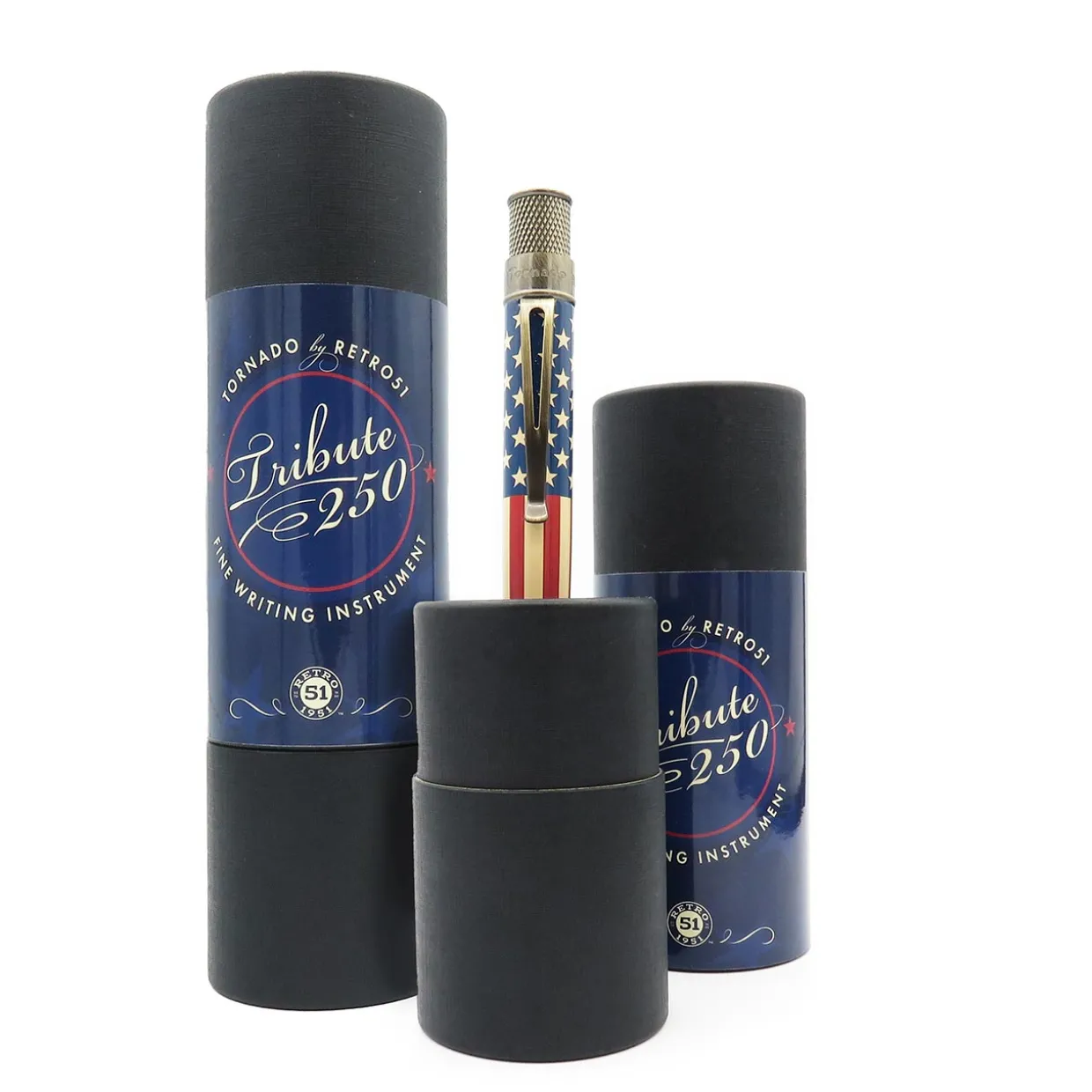 Retro 51 Tornado Vintage Metalsmith Tribute 250 Flag Rollerball Pen