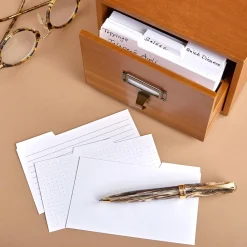 SortSmart Tabbed 3 x 5 Index Cards (set of 90)