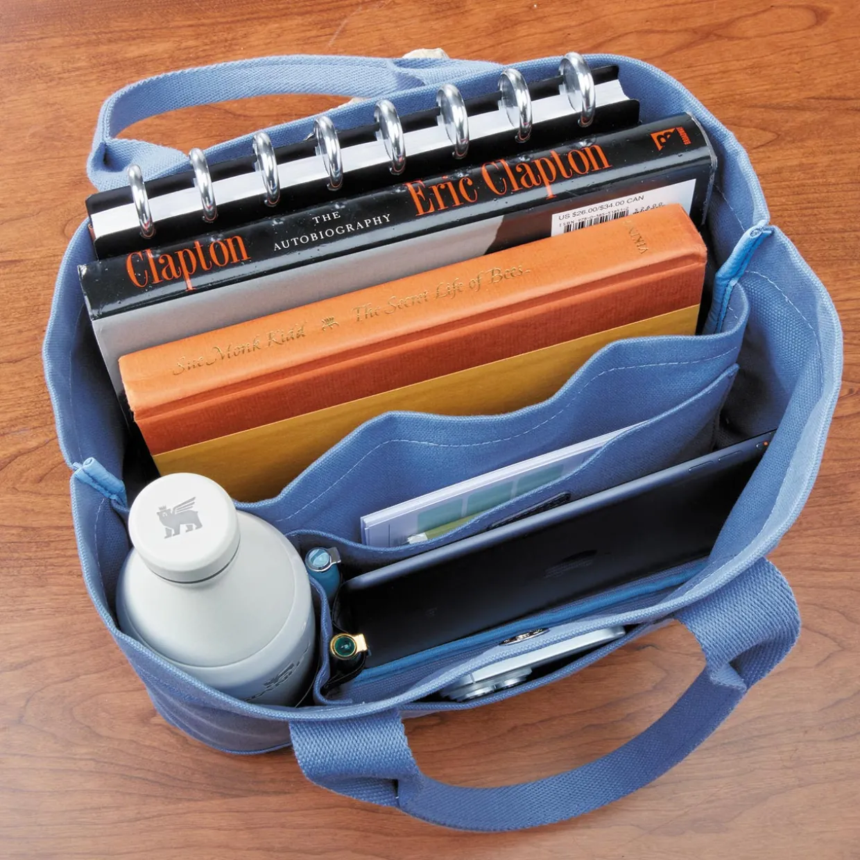 Tiny Canvas Book Tote