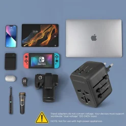 Universal Traveler Adapter with USB C