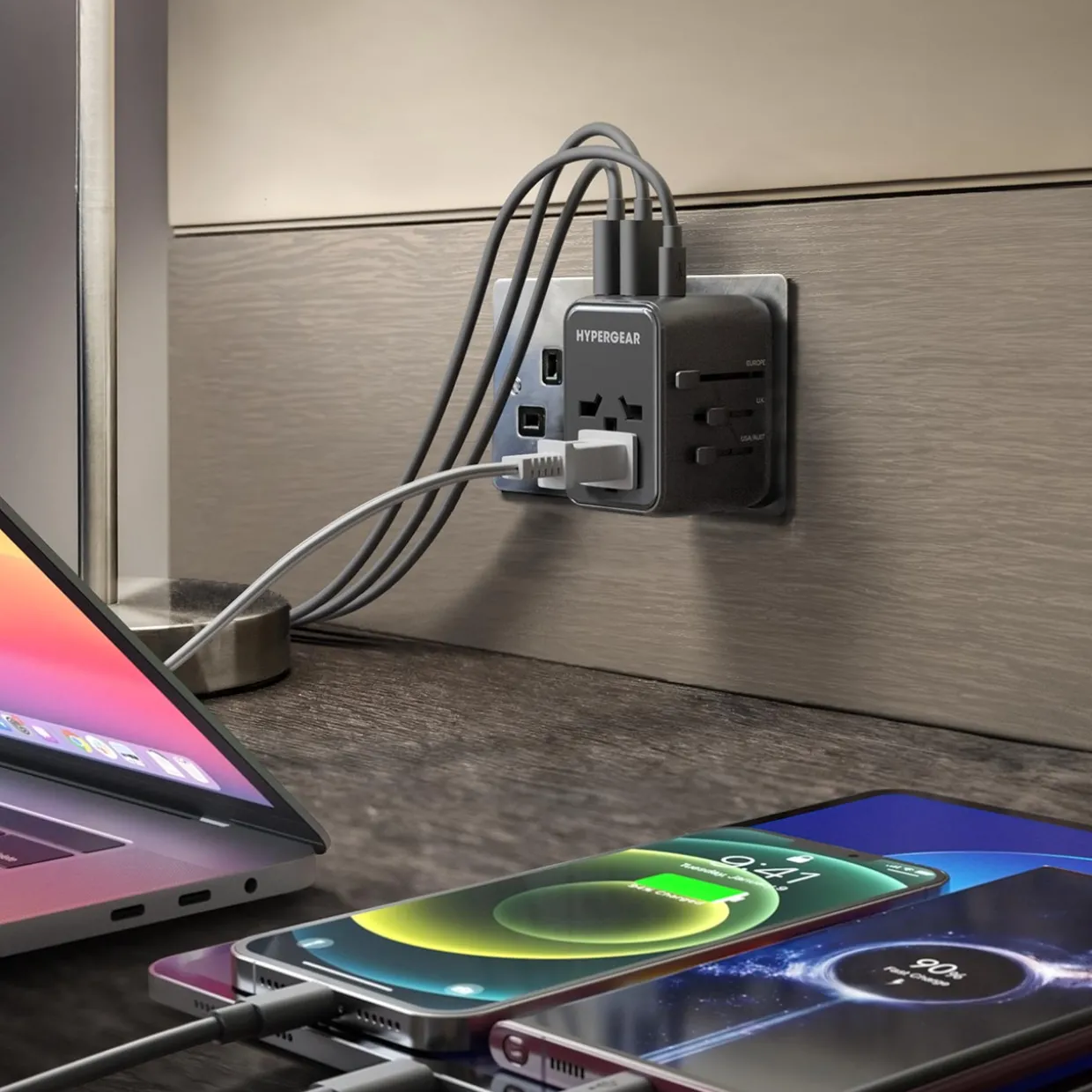 Universal Traveler Adapter with USB C