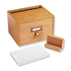 Vintage 3 x 5 Card Catalog Organizer
